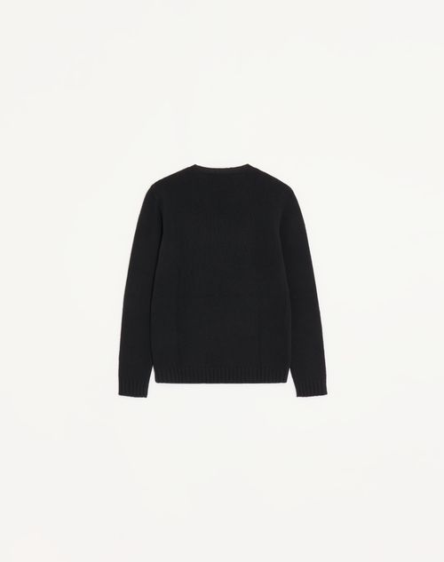Valentino - Wool Sweater - Black/birch - Woman - Woman Sale