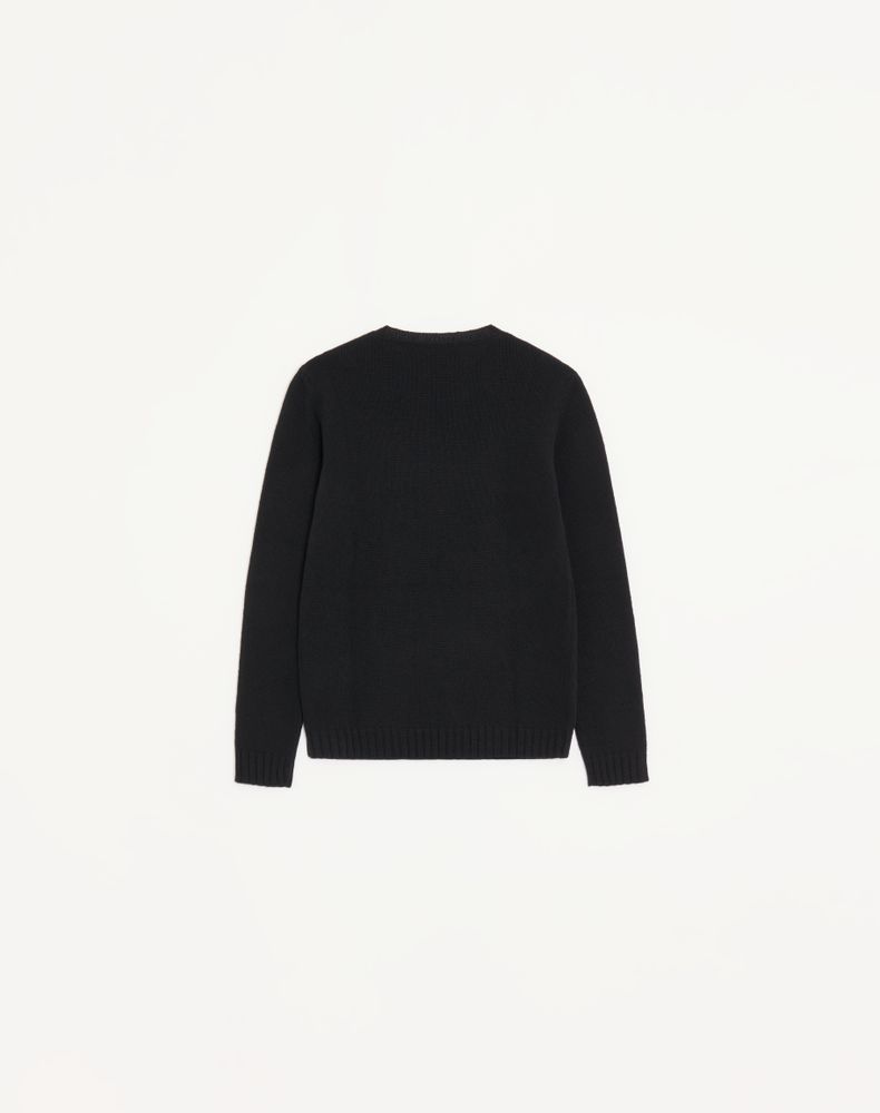 Valentino Wool Jumper Woman Black/Birch L