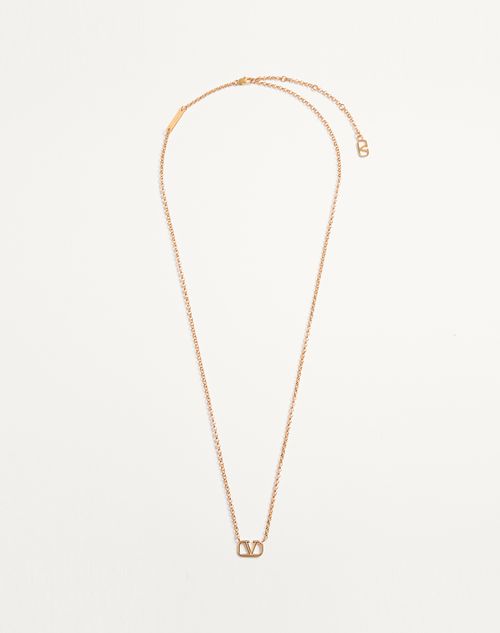 Valentino Garavani - Vlogo Signature Metal Necklace - Gold - Man - Man