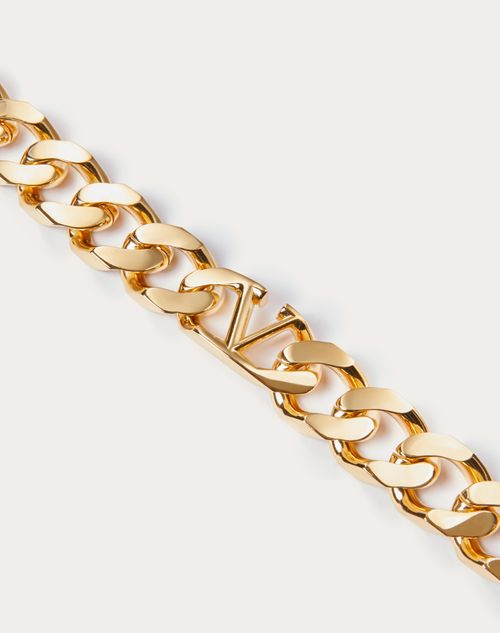Vlogo Metal Chain Choker for Man in Gold | Valentino US
