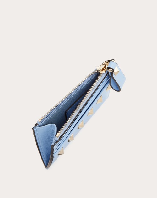 valentino garavani rockstud leather card holder