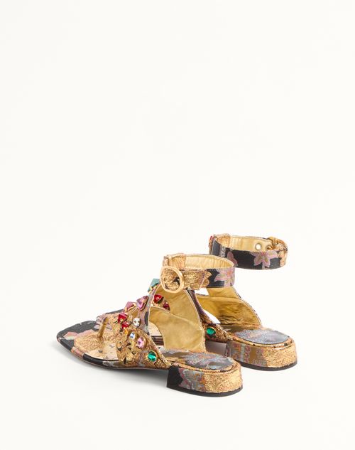 Preshoes Sandal In Apres L'hiver Jacquard Fabric With