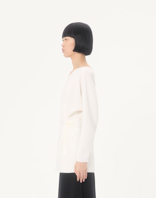 Valentino - Cady Couture Top - Ivory - Woman - Shirts And Tops