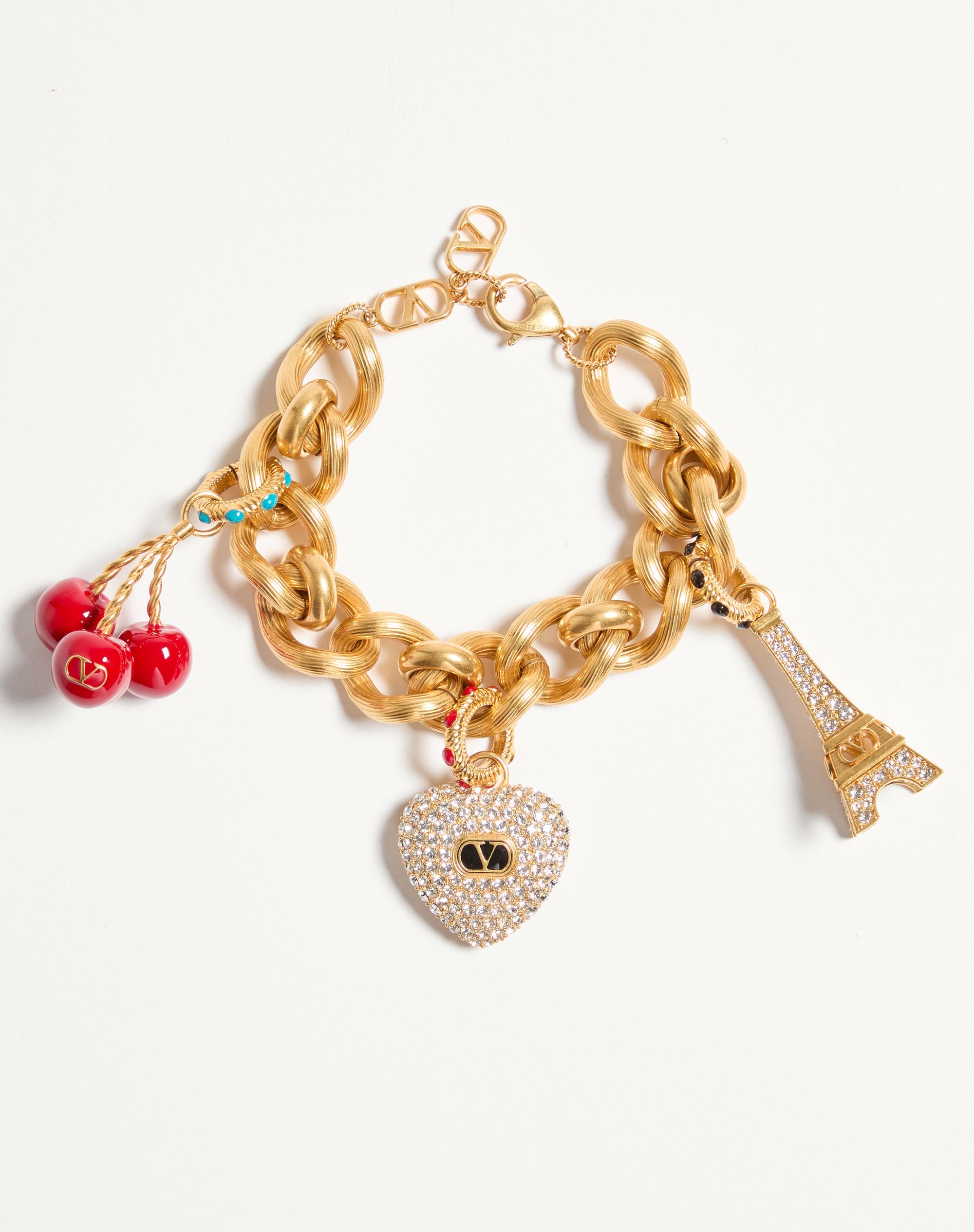 Chez Valentino Bracelet In Metal, Enamel And Swarovski%C2%AE Crystals?quality=80&size=35&format=auto
