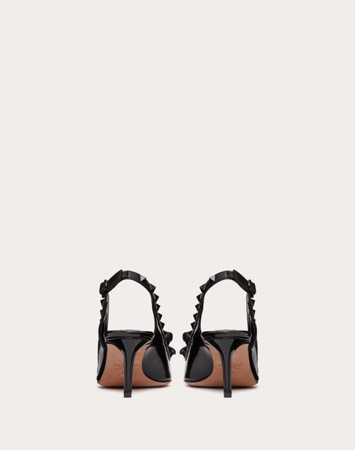 ロックスタッズ ボウ スリングバックパンプス レザー X ロックスタッズ ボウ スリングバックパンプス レザー X