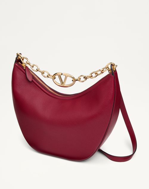 Vlogo Moon Medium Grainy Calfskin Hobo Bag With Chain for Vlogo Moon Medium Grainy Calfskin Hobo Bag With Chain for
