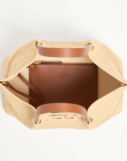 Valentino Garavani - Medium Straw Summer Tote - Natural - Woman - Totes