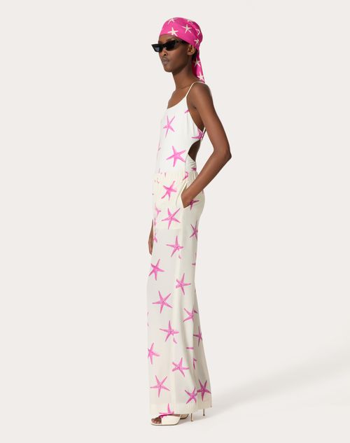 Valentino - Lycra Starfish One-piece Swimsuit - Ivory/pink Pp - Woman - Beachwear