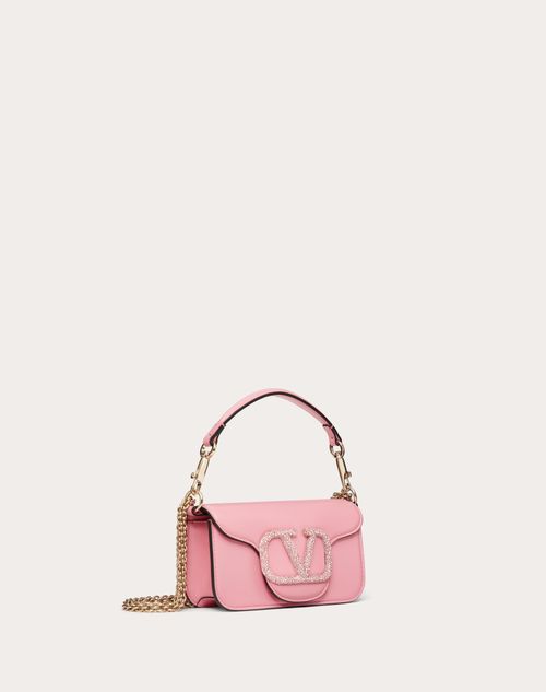 Valentino Garavani - Locò Small Shoulder Bag With Jewel Logo - Candy Rose - Woman - Mini Bags