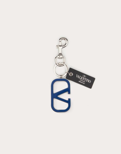 Vlogo Signature Keychain for Man in Black Valentino AE