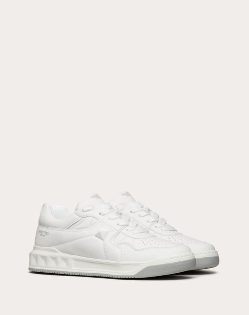 Valentino Garavani - One Stud Low-top Nappa Sneaker - White/white - Man - One Stud - M Shoes