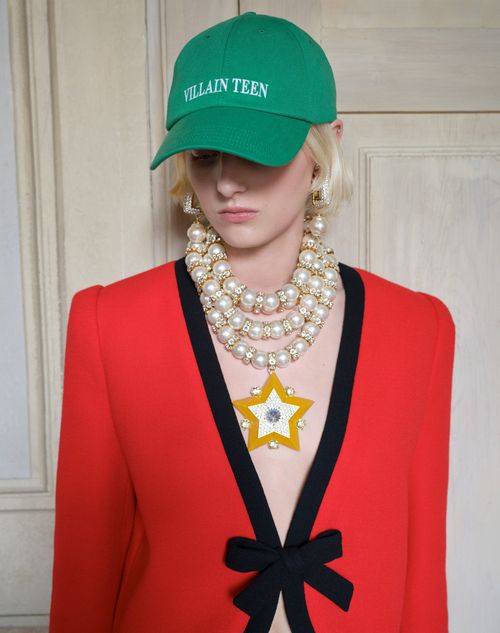 Valentino - Valentino Wool Crepe Jacket - Carmine Red/black - Woman - Jackets And Blazers