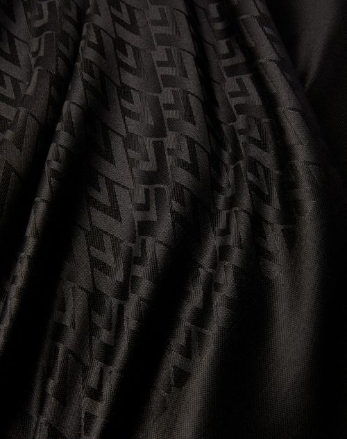 Valentino Garavani - Vrhombus Silk And Wool Shawl With Vrhombus Jacquard Work - Black - Woman - Soft Accessories