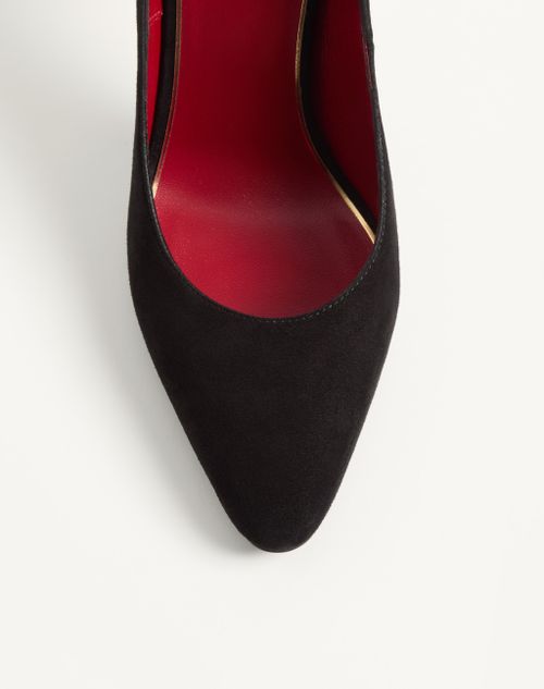 Valentino Garavani - 파탈 스웨이드 펌프스 105mm - 블랙 - 여성 - 펌프스 & 슬링백 펌프스