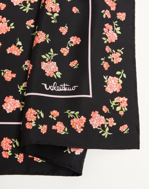 Valentino Garavani - Mazzetto Coriandolo Silk Scarf - Black/multicolor - Woman - Soft Accessories