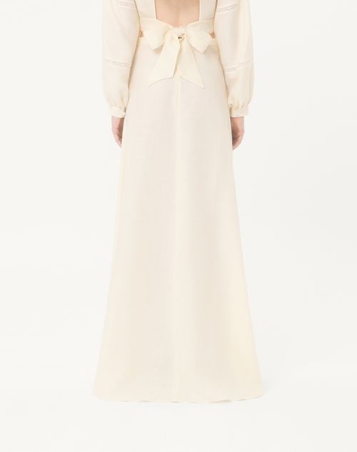 Valentino - Couture Linen Skirt - Vanilla - Woman - Skirts