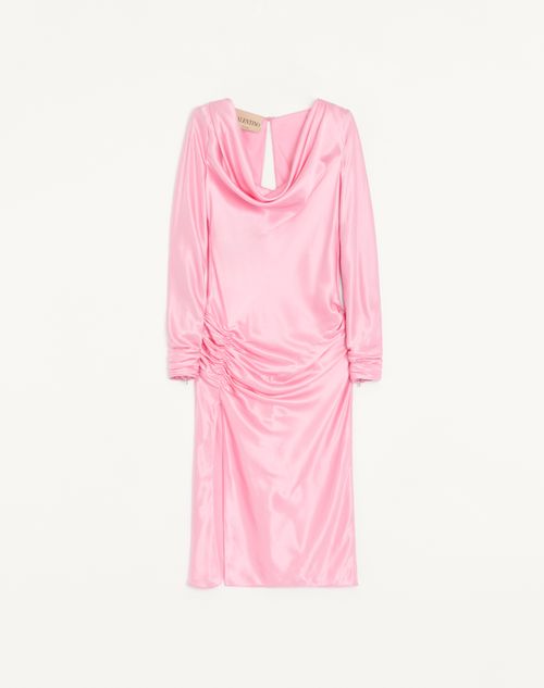 Valentino - Abito In Crepe Satin - Rosa - Donna - Abiti