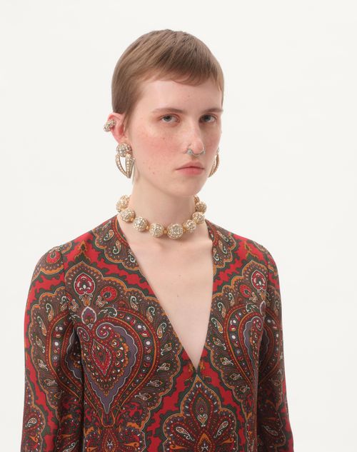 Valentino Garavani - Poetique Des Gouttes Necklace In Metal And Swarovski® Crystals - Gold/crystal - Woman - Fashion Jewelry