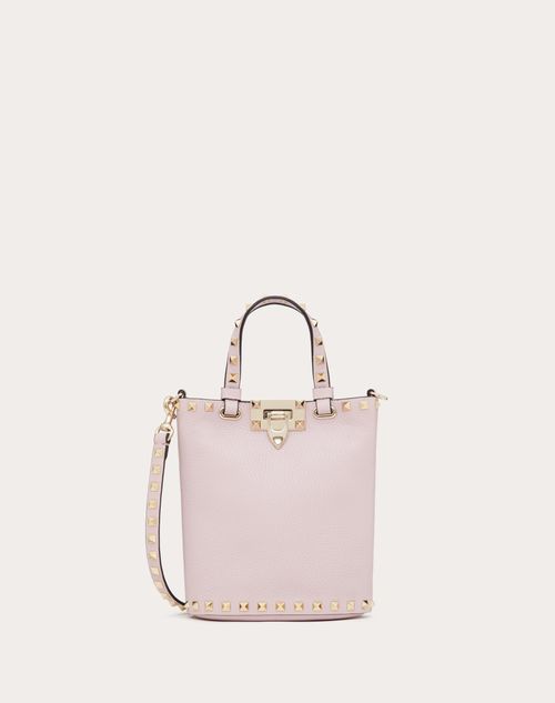 Valentino Pink Leather Rockstud Trapeze Small Crossbody Bag