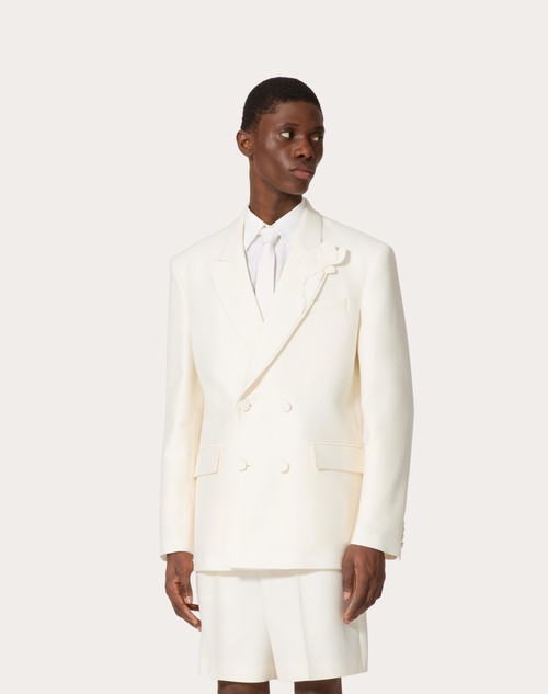 Valentino Garavani VLogo double-breasted jacket - White