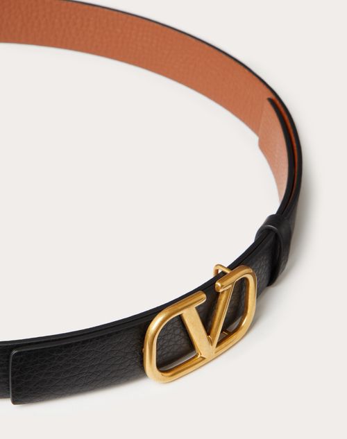 Reversible Vlogo Signature Belt In Glossy Calfskin 40 Mm for