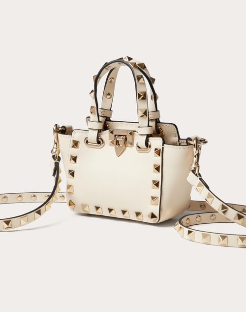 Valentino Garavani - Micro Rockstud Calfskin Bag - Light Ivory - Woman - Woman Bags & Accessories Sale