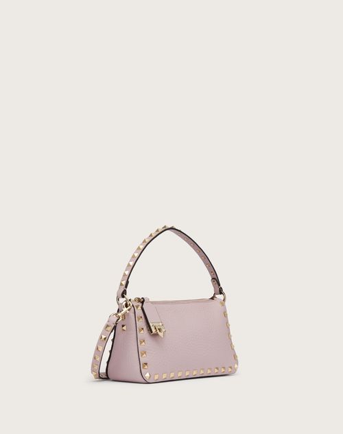 Rockstud Grainy Calfskin Tote Bag for Woman in Light Ivory