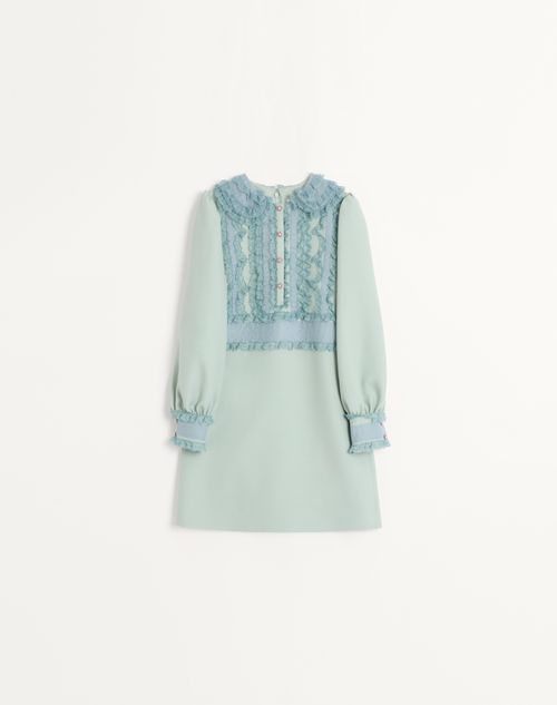Valentino - Embroidered Crepe Couture Dress - Dirty Sage - Woman - Woman Ready To Wear Sale