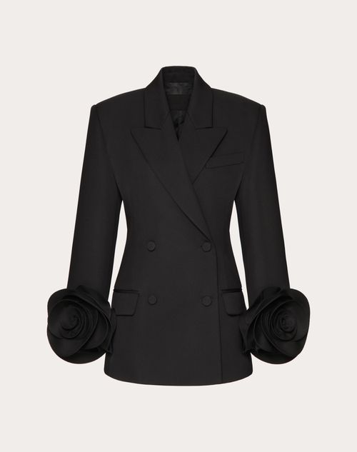 Valentino - Veste En Grisaille - Noir - Femme - Vestes Et Manteaux