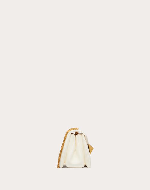One Stud Nappa Micro Bag With Chain for Woman in Ivory