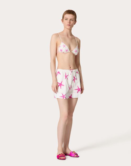 Valentino - Lycra Starfish Bikini - Ivory/pink Pp - Woman - Ready To Wear