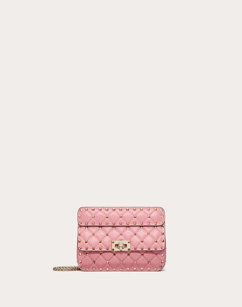 Valentino Garavani - Small Nappa Rockstud Spike Bag - Candy Rose - Woman - Gifts For Her