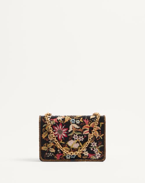 Valentino Garavani Vain Embroidered Shoulder Bag for Woman Valentino Garavani Vain Embroidered Shoulder Bag for Woman