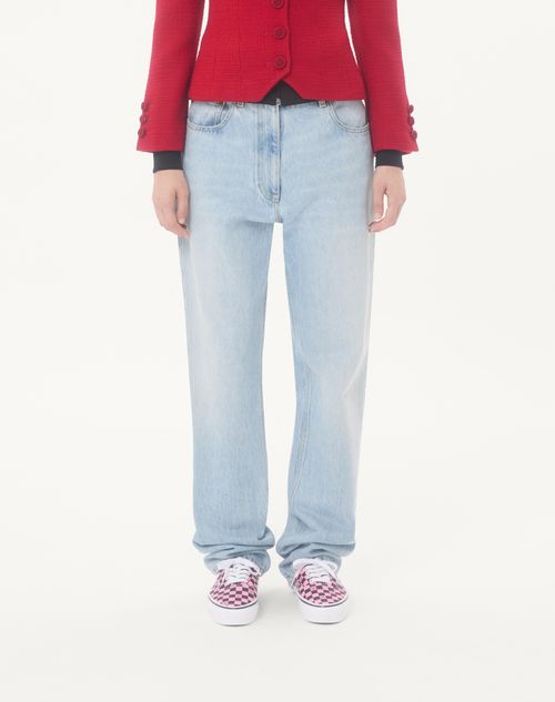 Valentino - Denim Trousers - Denim - Woman - Denim