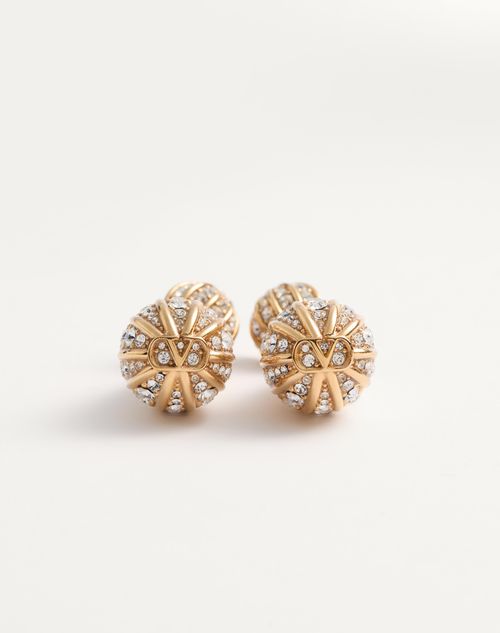 Valentino Garavani - Poetiques Des Gouttes Metal And Swarovski® Crystal Earrings - Gold/crystal - Woman - Fashion Jewelry