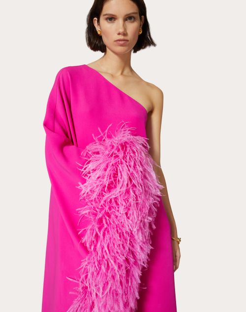 Valentino pink shop feather dress