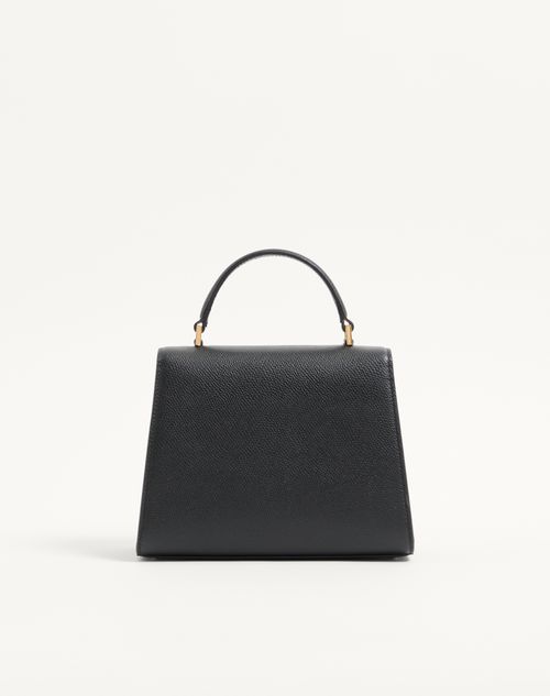 Valentino Garavani - Valentino Garavani Vsling Small Handbag In Grainy Calfskin - Black - Woman - Top Handle Bags
