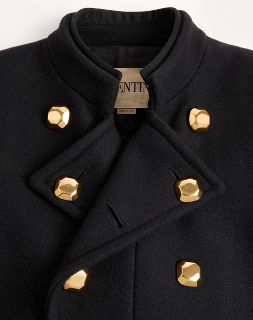 VALENTINO グレー ウールコート ダブルブレスト ヴァレンティノ ダブルウール ダブルブレスト コート for メンズ