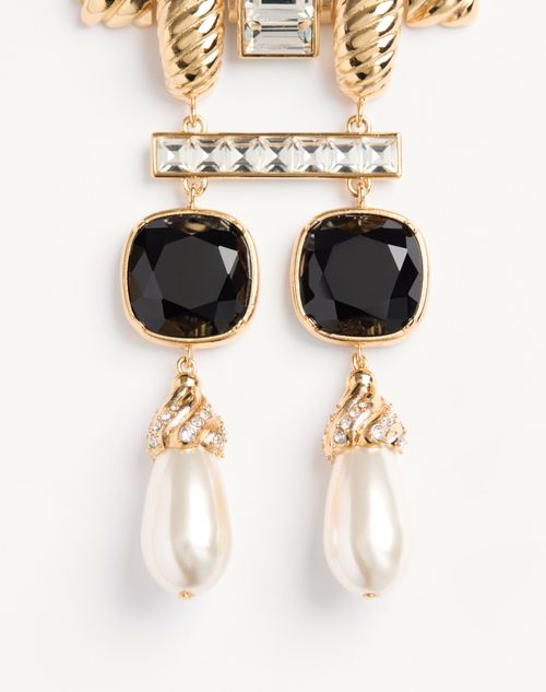 Valentino Garavani - Broche Hypergoutte De Metal Y Resina - Dorado/multicolor - Mujer - Bisutería