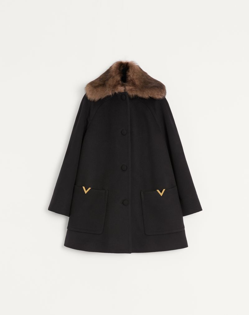 VALENTINO ウールドラップ コート