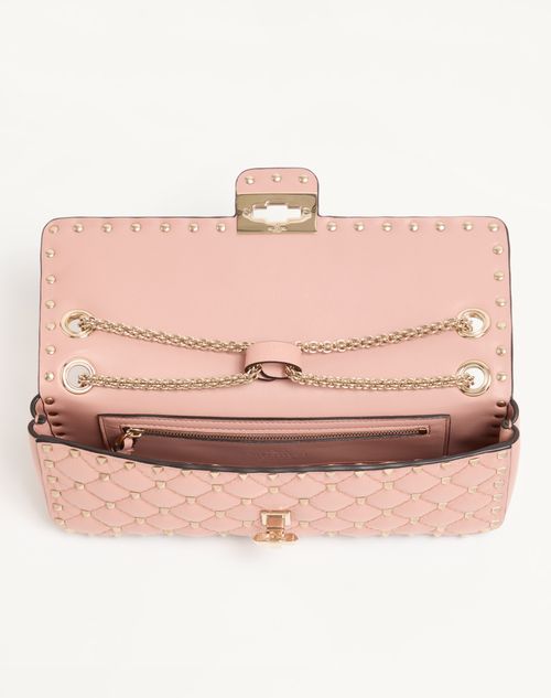 Valentino Garavani - Valentino Garavani Rockstud Spike Medium Shoulder Bag In Kidskin - Phard - Woman - Shoulder Bags
