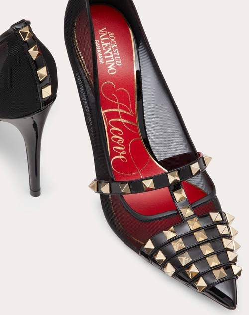 valentino rockstud 100 patent pump