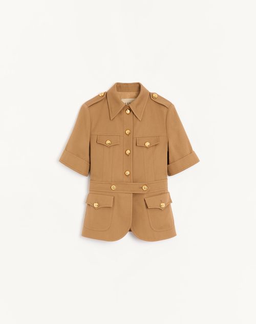 Valentino - Linen Jacket - Beige - Woman - Jackets And Blazers