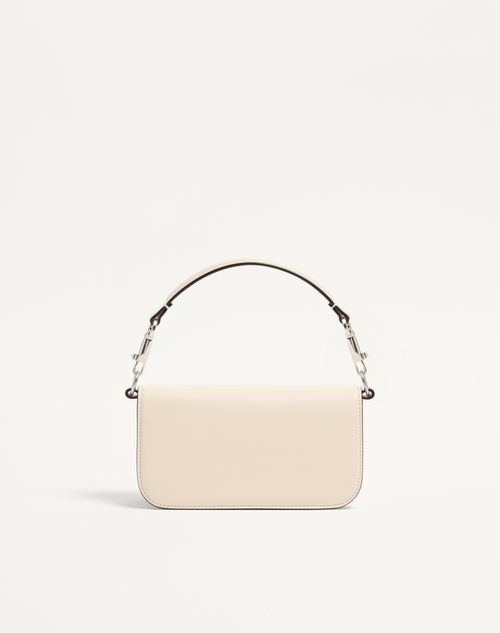 極美品✨Valentino Garavaniホワイト ショルダーバッグ Valentino Garavani Locò Small Shoulder Bag With Jewel Logo