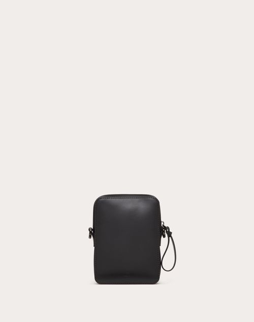 Valentino Garavani Small Vltn Leather Shoulder Bag - Black