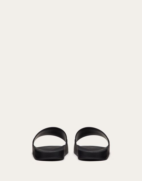 Vltn ラバー スライドサンダル for メンズ インチ ブラック/ホワイト