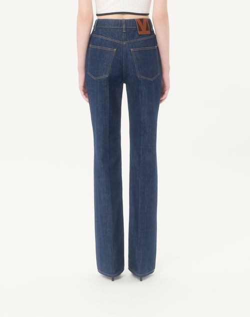 Valentino - Denim Pants - Denim - Woman - Denim
