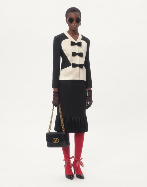 Valentino - Crepe Couture Midi Skirt - Black - Woman - Skirts