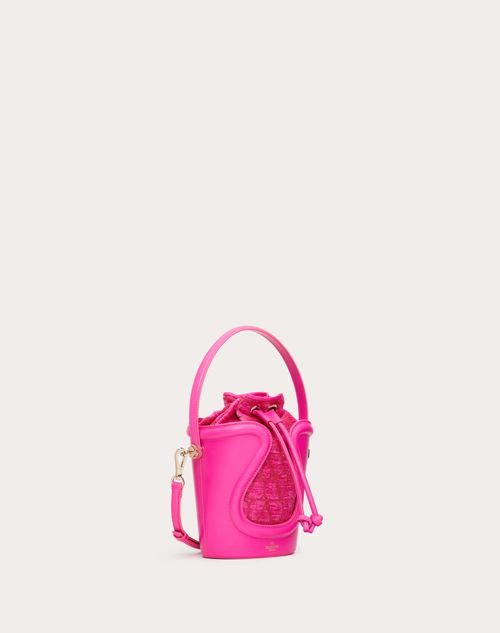 Valentino Garavani - Le Cinquieme Toile Iconographe Bucket Bag - Pink Pp - Woman - Toile Iconographe