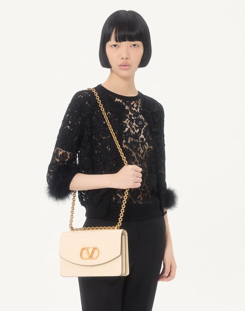 Valentino - Lace And Cotton Cardigan - Black - Woman - Knitwear